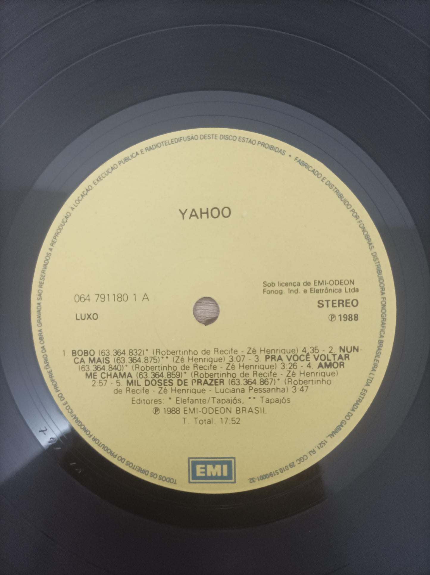 Lp Vinil Yahoo Mordida De Amor