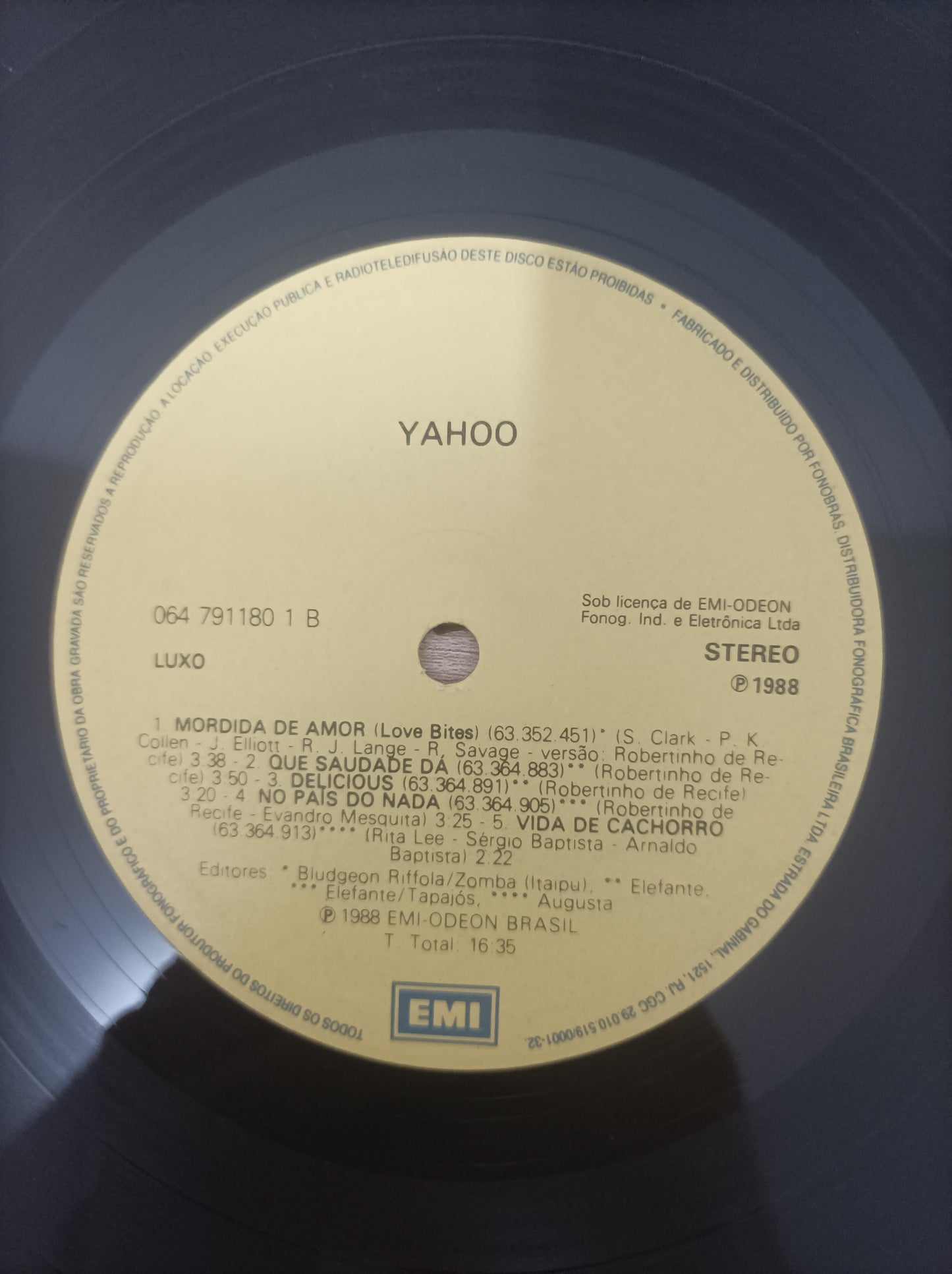 Lp Vinil Yahoo Mordida De Amor