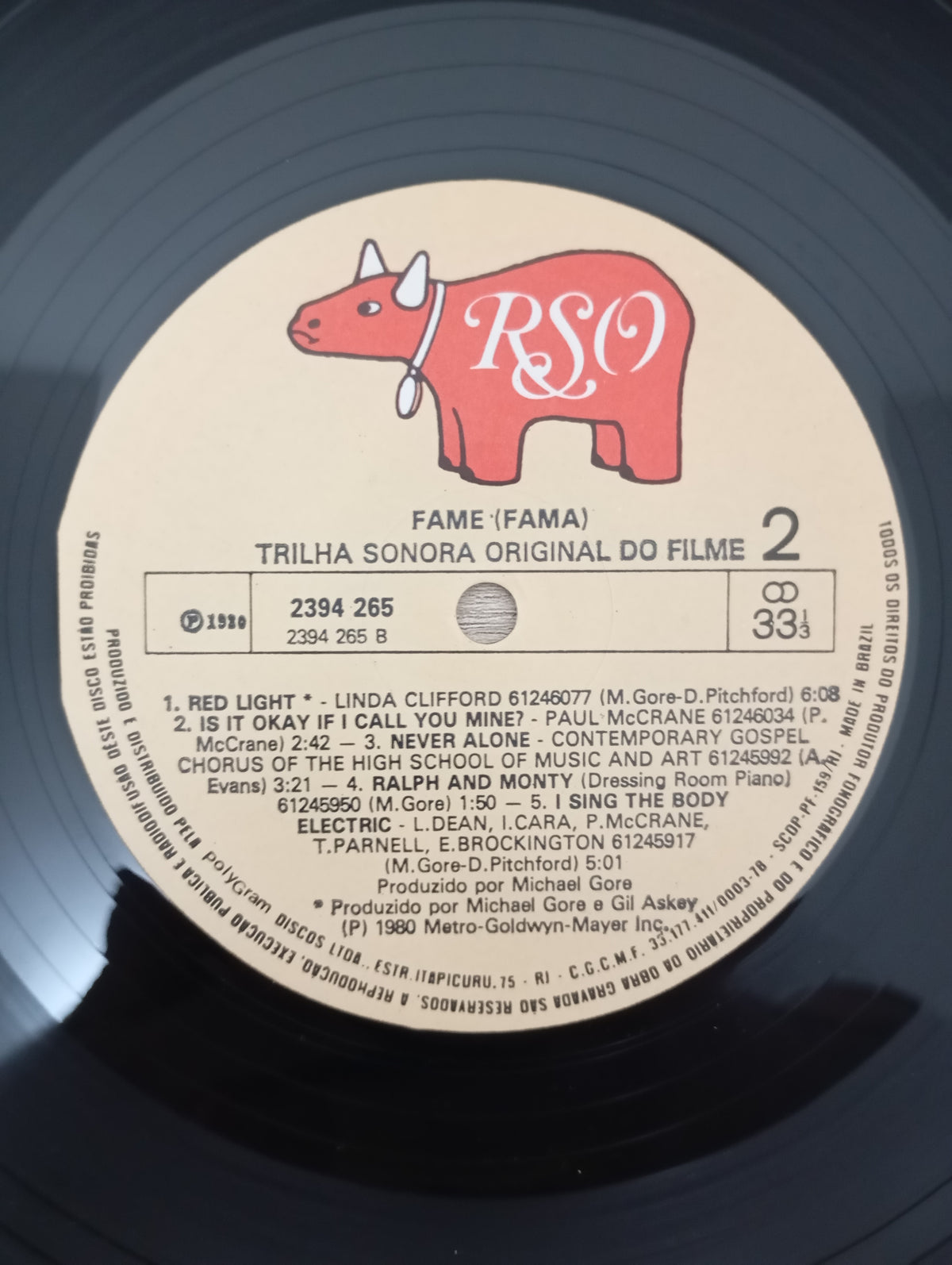 Lp Vinil Trilha Sonora Fame Fama Capa Dupla