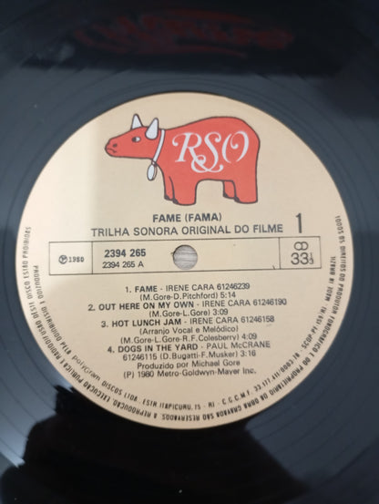 Lp Vinil Trilha Sonora Fame Fama Capa Dupla