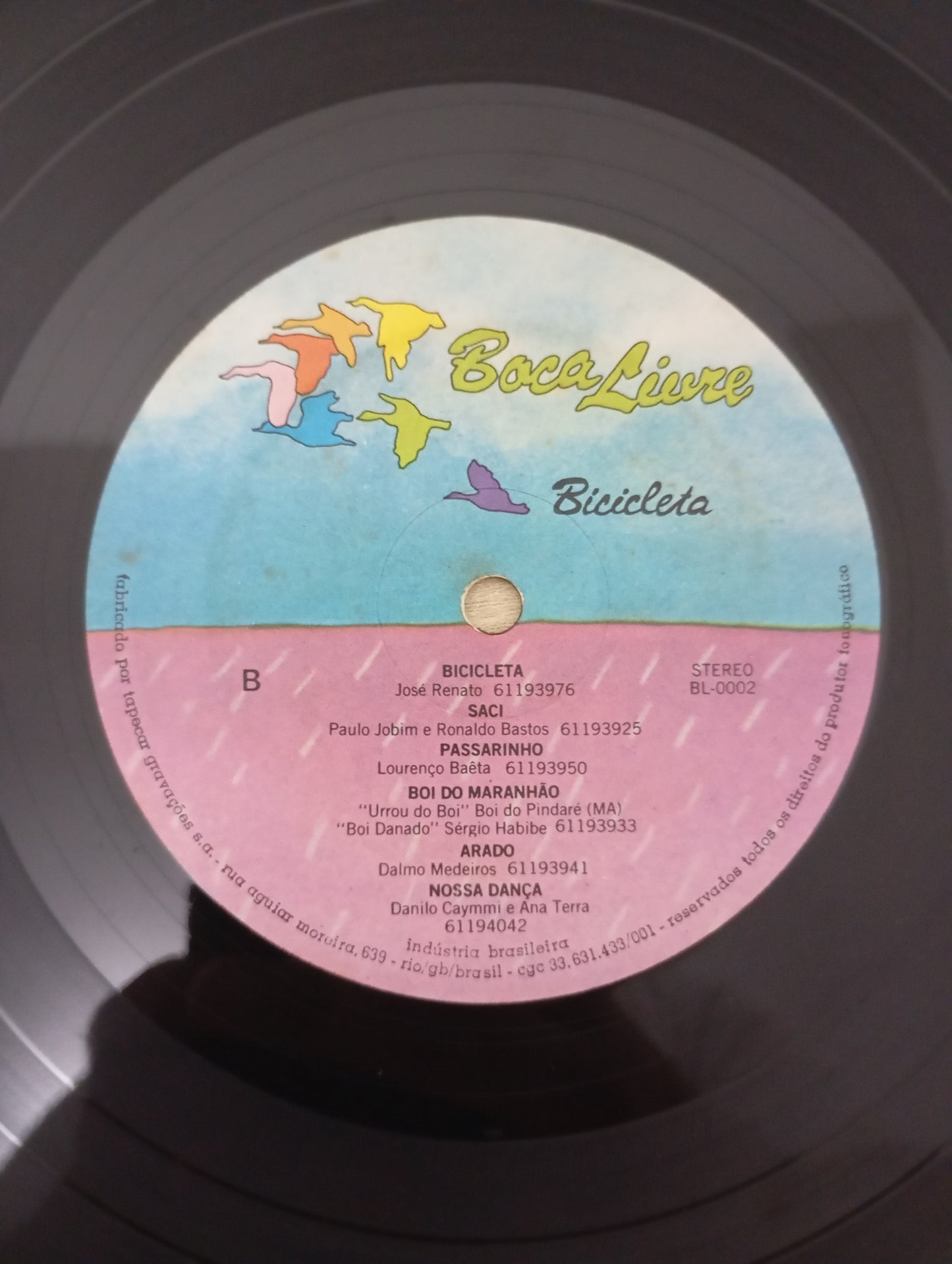Lp Vinil Boca Livre Bicicleta Capa Dupla