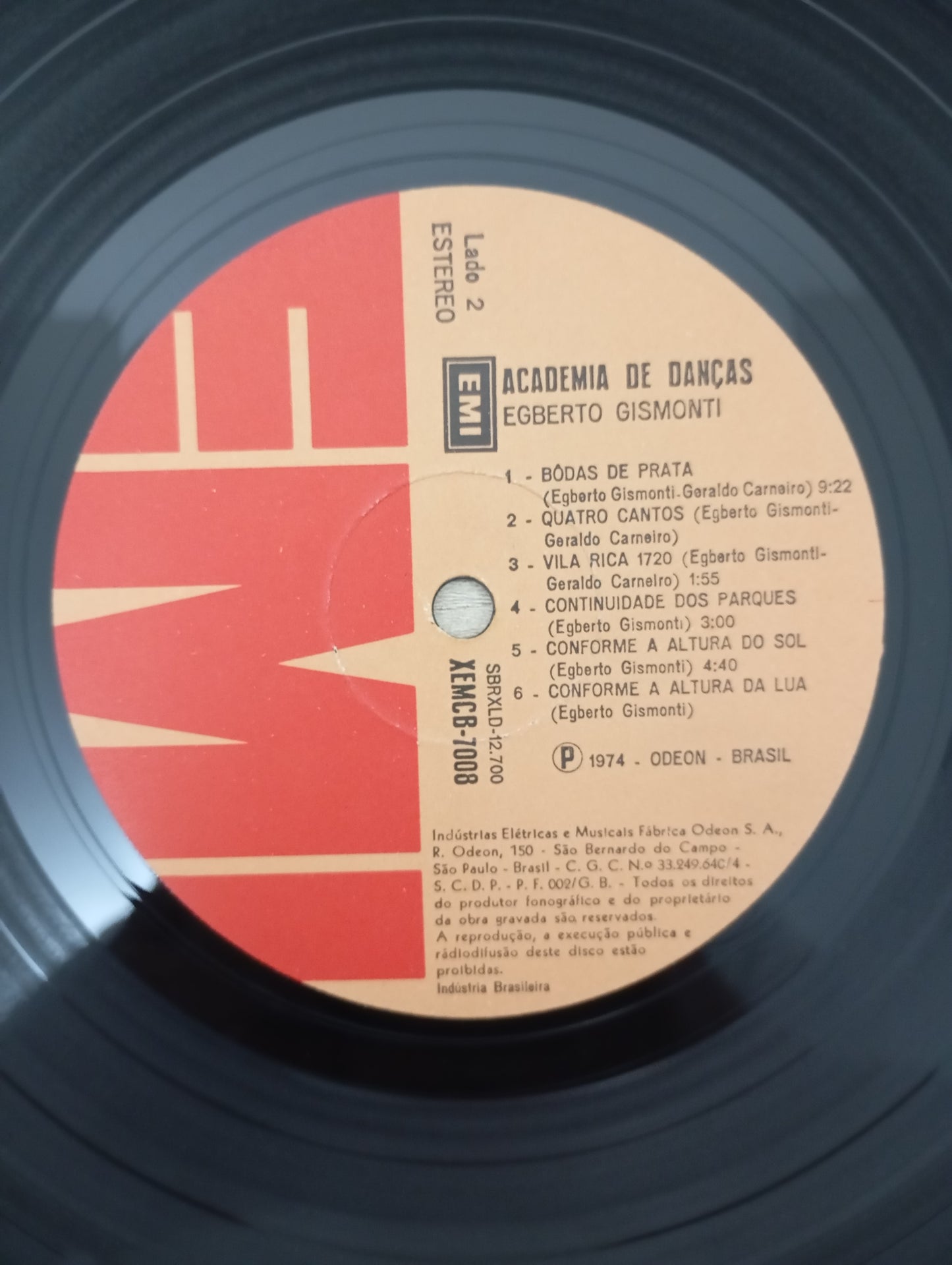 Lp Vinil Egberto Gismonti Academia Danças C Encarte, Leia