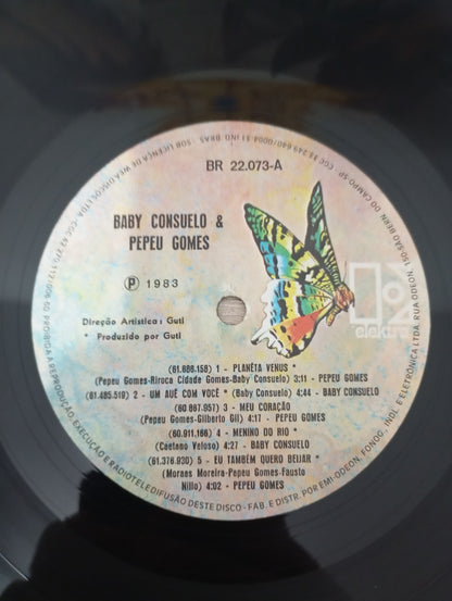 Lp Vinil Baby Consuelo & Pepeu Gomes Baby & Pepeu
