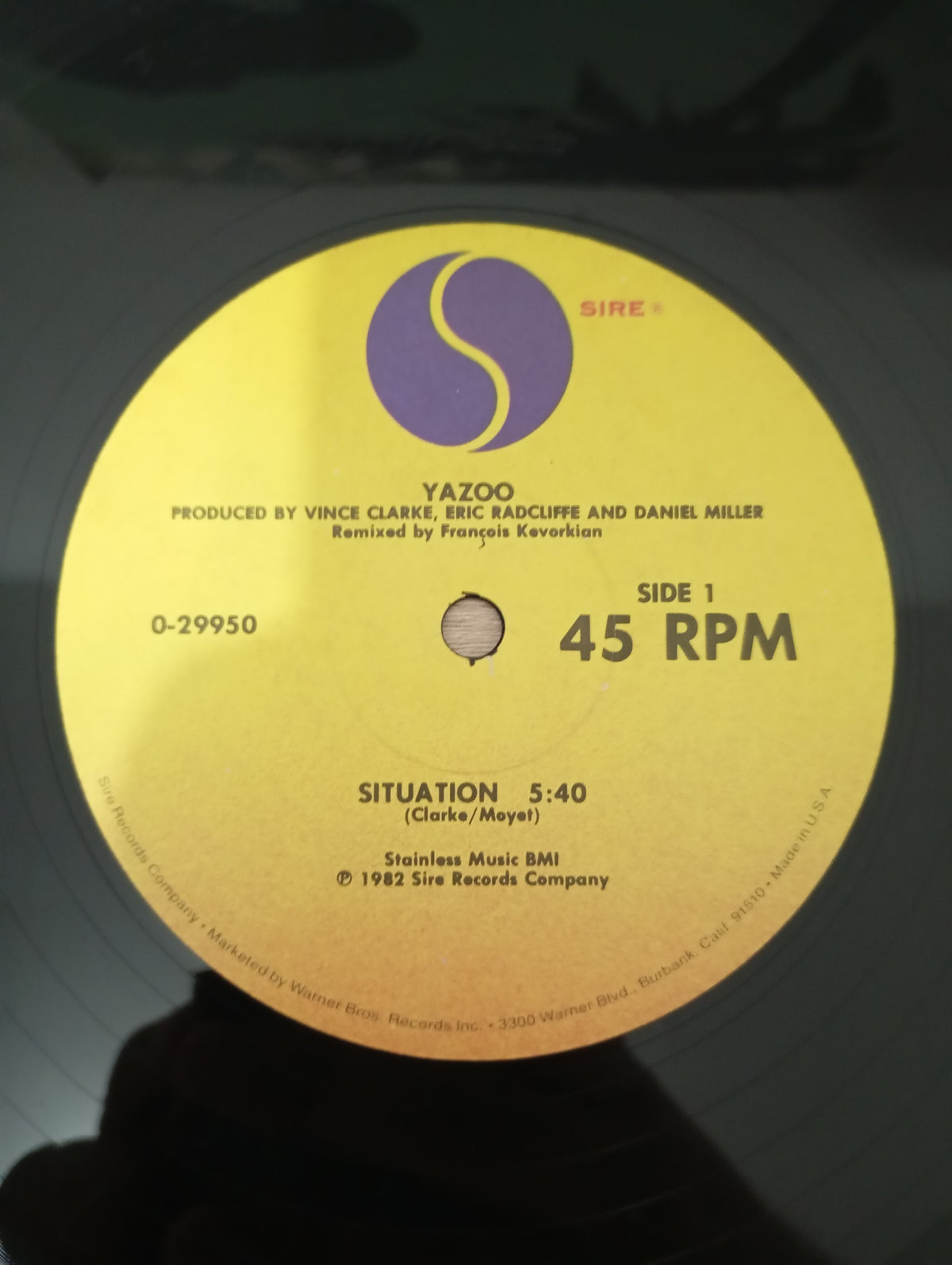 Lp Vinil Yazoo Situation 45RPM Importado
