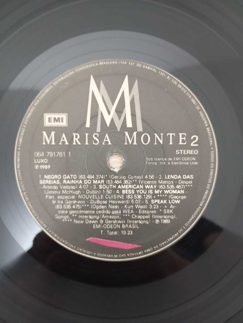 Lp Vinil Marisa Monte MM 1989 Com Encarte