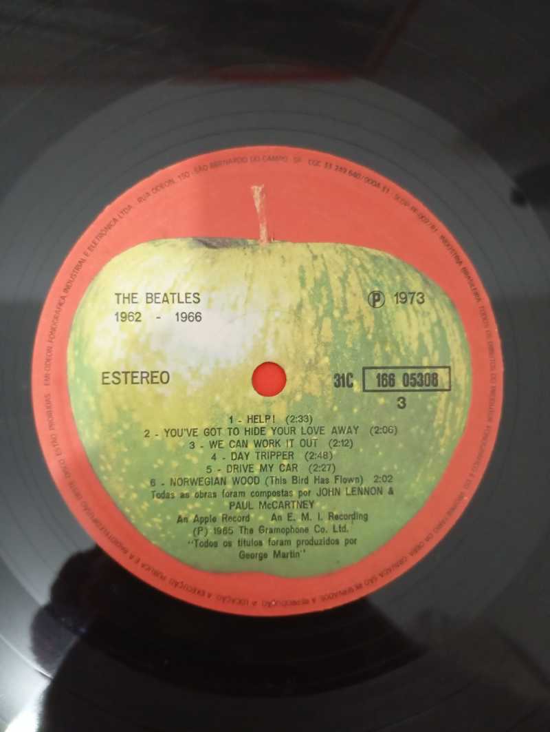 Lp Vinil The Beatles 1962-1966 Duplo Com Encartes