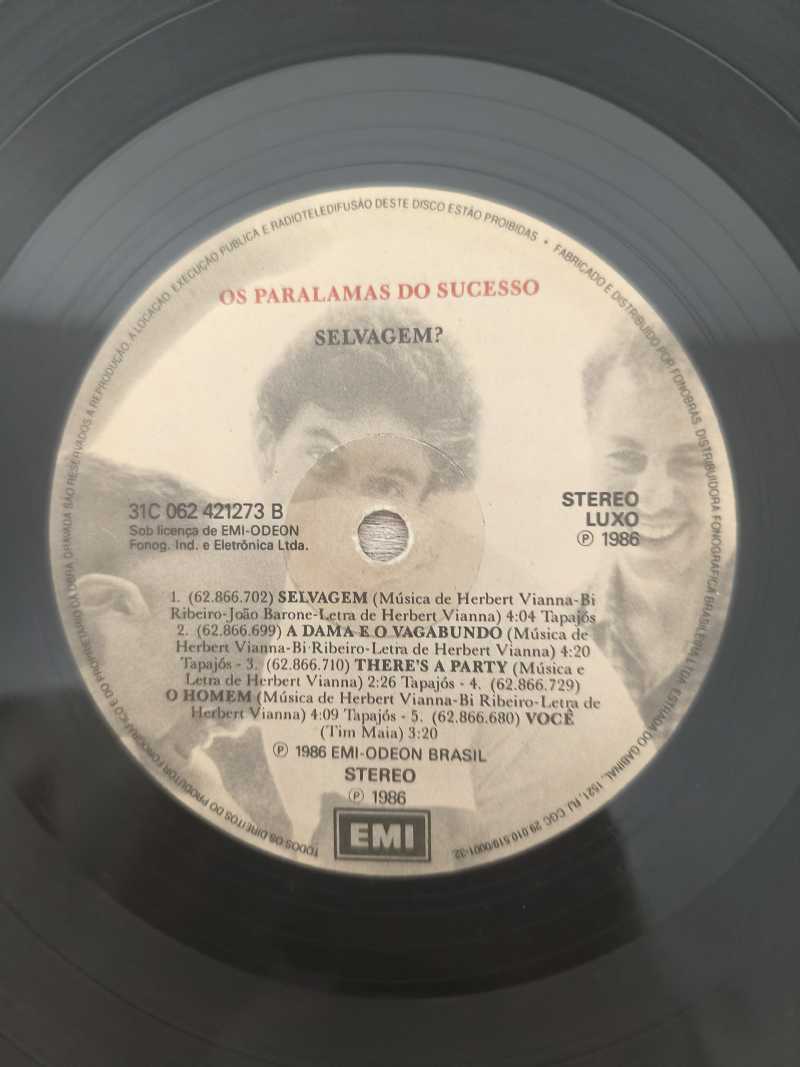 Lp Vinil Os Paralamas Do Sucesso Selvagem?