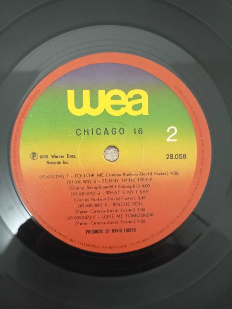 Lp Vinil Chicago 16 Com Encarte
