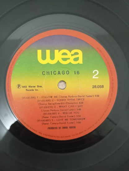 Lp Vinil Chicago 16 Com Encarte