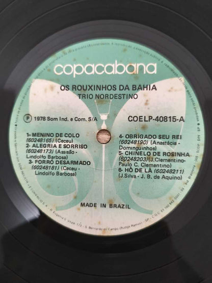 Lp Vinil Trio Nordestino Os Rouxinhos Da Bahia
