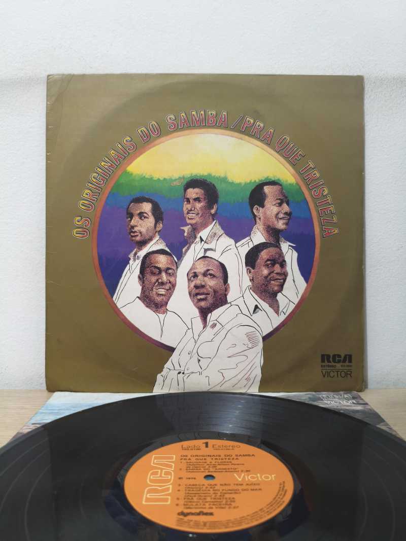 Lp Vinil Os Originais Do Samba Pra Que Tristeza Com Encarte