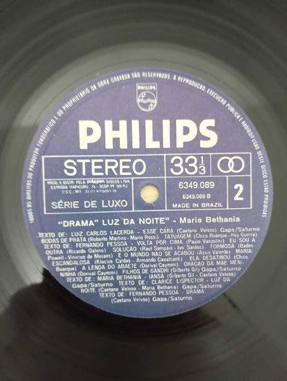 Lp Vinil Maria Bethânia Drama 3º Ato Luz Da Noite