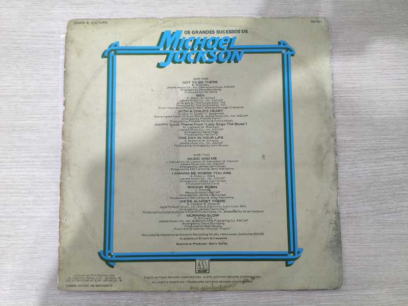 Lp Vinil Michael Jackson Os Grandes Sucessos de