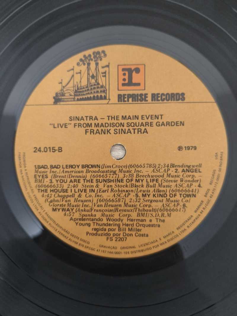 Lp Vinil Frank Sinatra The Main Event Live