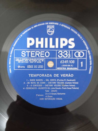 Lp Vinil Caetano Veloso Temporada De Verão (Ao Vivo Na Bahi