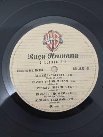 Lp Vinil Gilberto Gil Raça Humana Capa Dupla Com Encarte