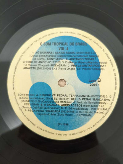 Lp Vinil O Som Tropical do Brasil Vol. 4