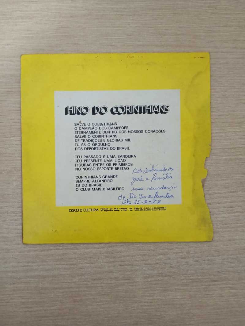 Compacto Vinil Corinthians Campeão do Povo 1976
