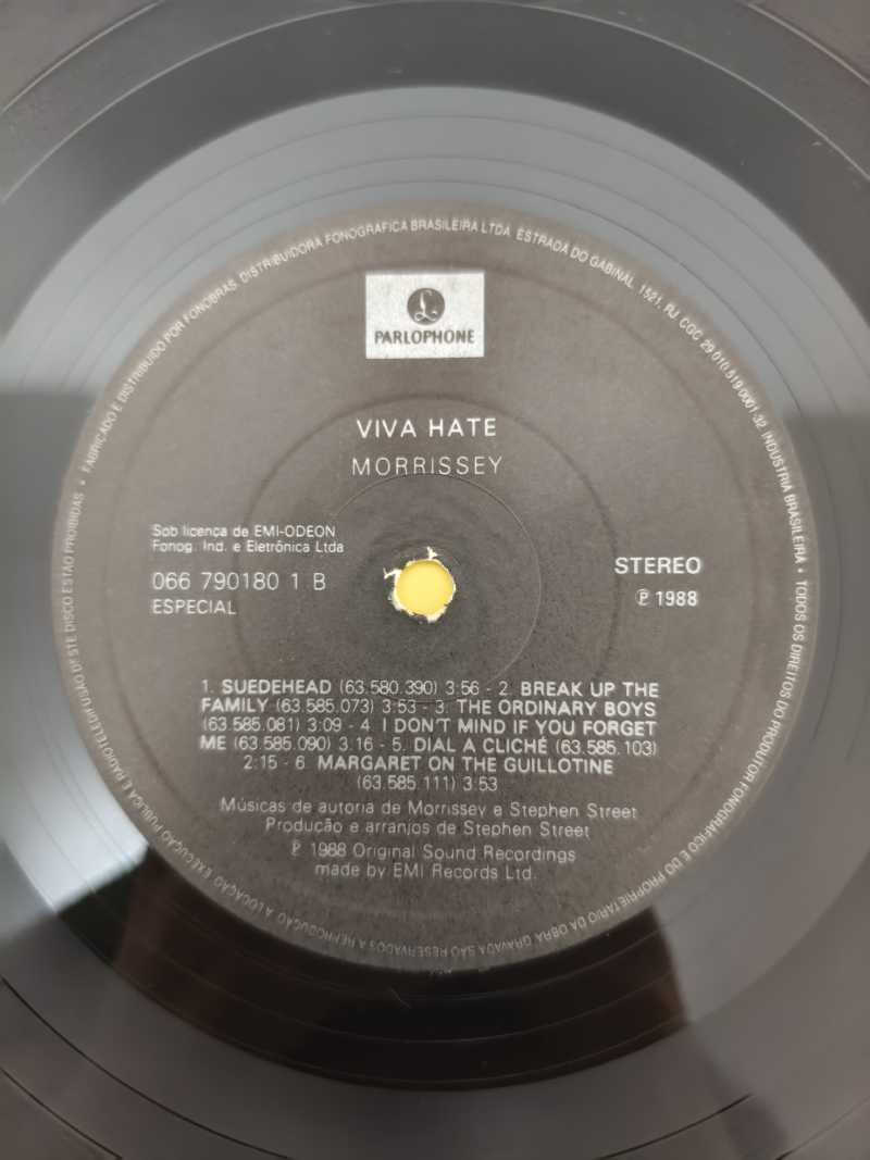 Lp Vinil Morrissey Viva Hate Com Encarte