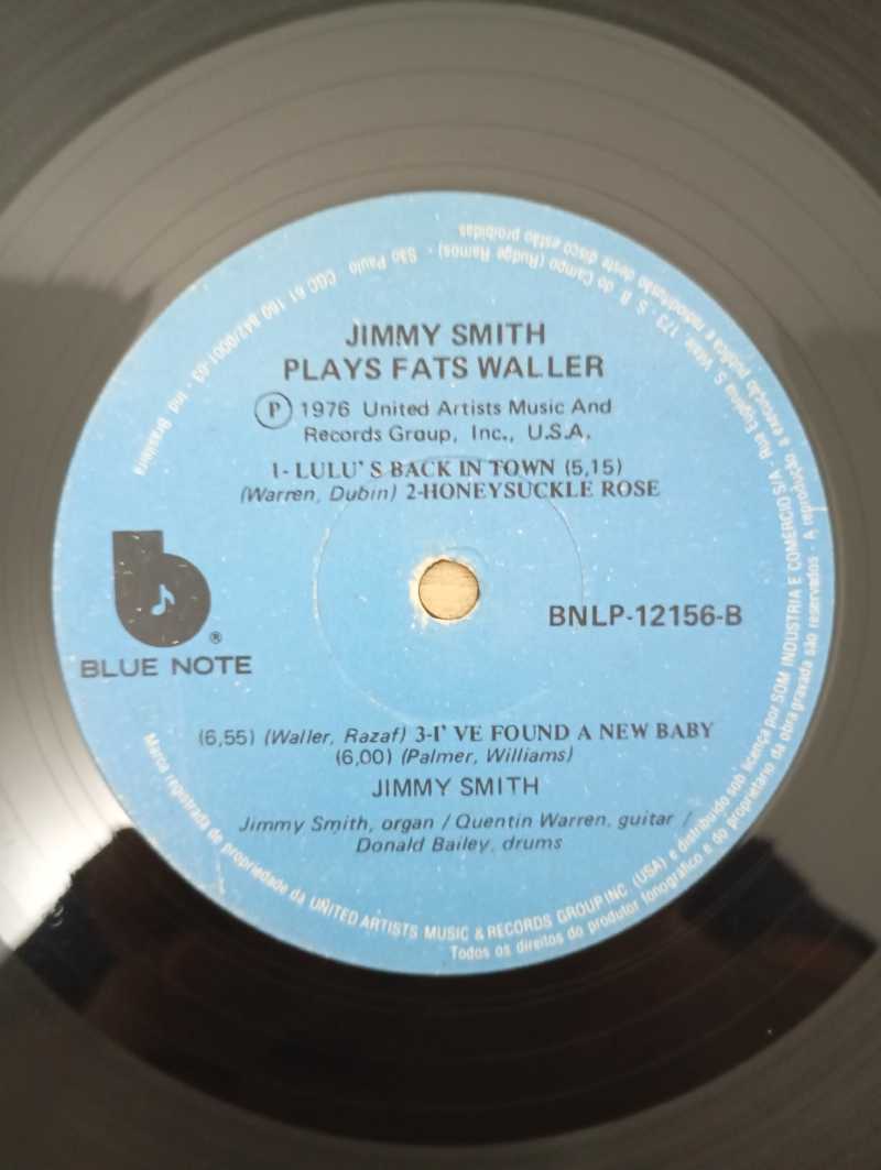 Lp Vinil Jimmy Smith Plays Fats Waller