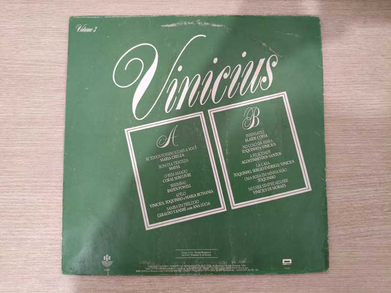 Lp Vinil Vinicius De Moraes Testamento Vol. 3