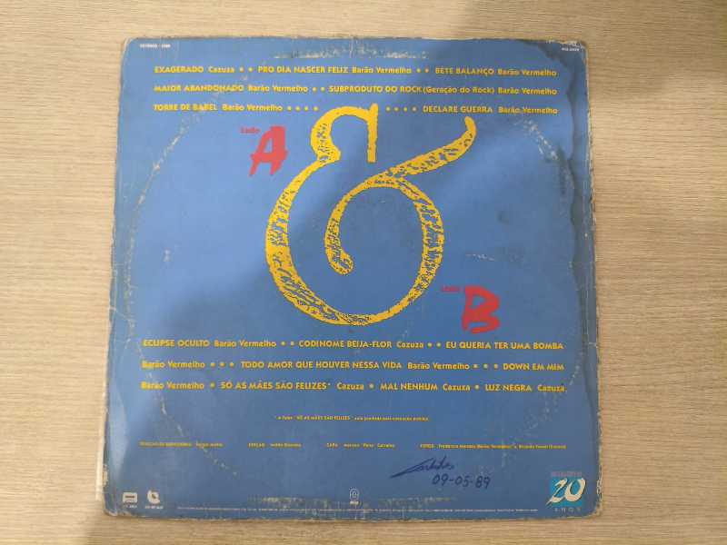 Lp Vinil Cazuza & Barão Vermelho Melhores Momentos