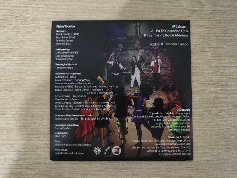 Compacto Vinil Doxdél & Toninho Samba de Rodar Meninas