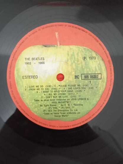 Lp Vinil The Beatles 1962-1966 Duplo Com Encartes