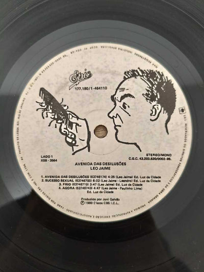 Lp Vinil Leo Jaime Avenida Das Desilusões Capa Dupla