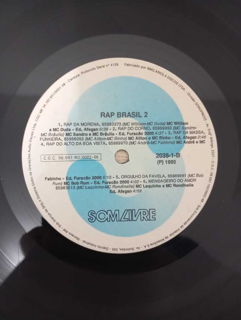 Lp Vinil Rap Brasil 2
