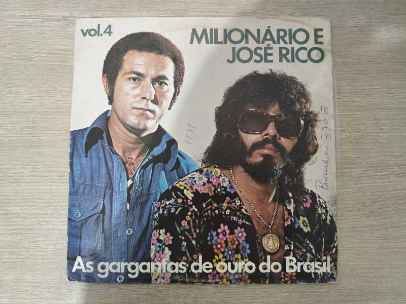 Lp Vinil Milionário & José Rico As gargantas de ouro do Br