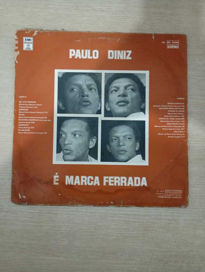 Lp Vinil Paulo Diniz É Marca Ferrada