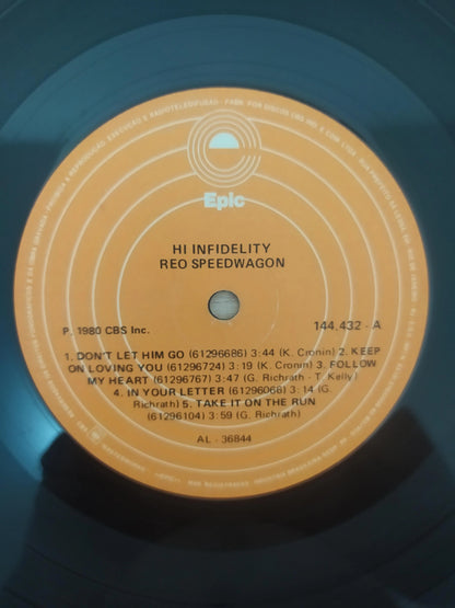 Lp Vinil REO Speedwagon Hi Infidelity