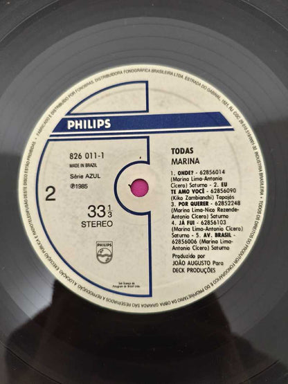 Lp Vinil Marina Lima Todas Com Encarte