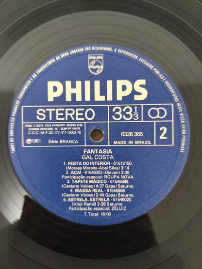 Lp Vinil Gal Costa Fantasia Com Encarte