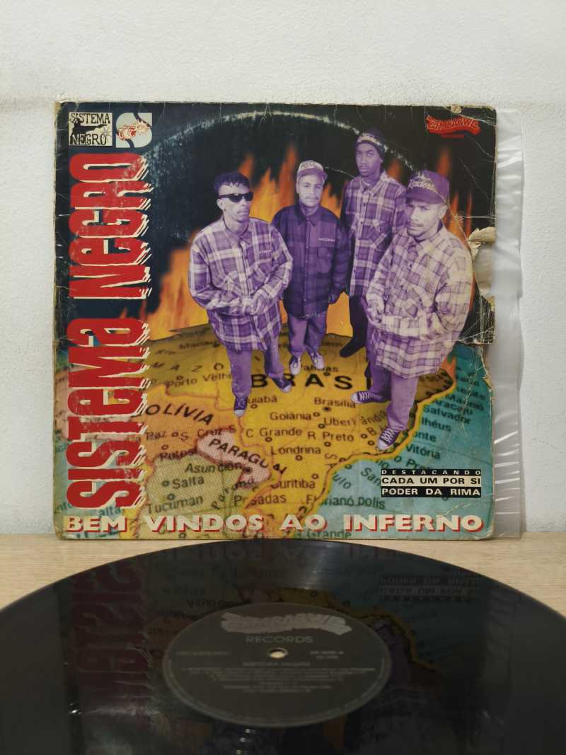 Lp Vinil Sistema Negro Bem Vindos ao Inferno