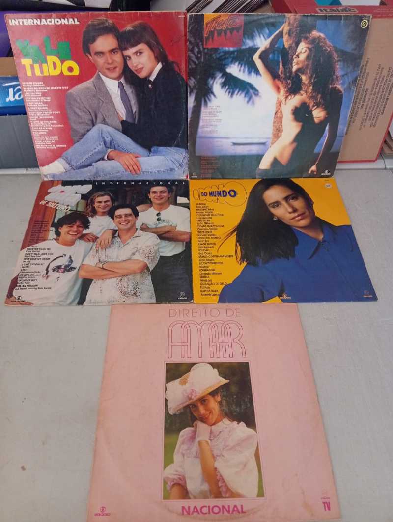 Lp Vinil Lote 5 Unidades Novelas