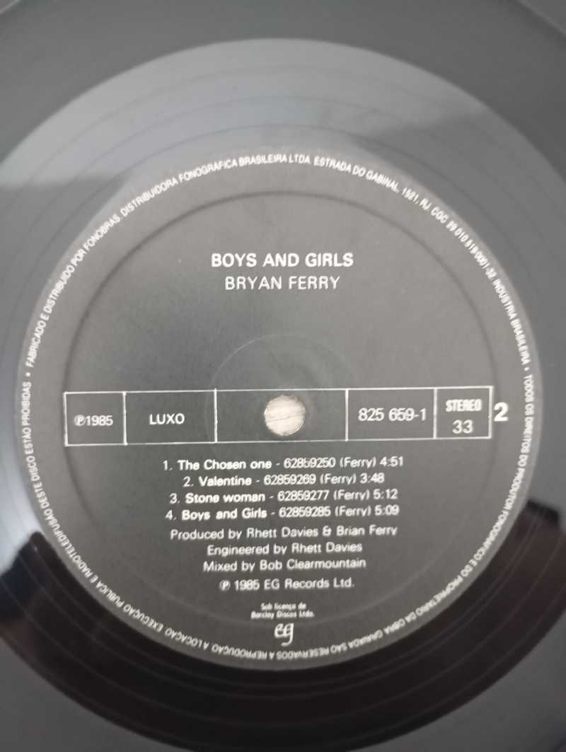 Lp Vinil Bryan Ferry Boys And Girls Com Encarte
