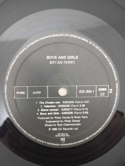 Lp Vinil Bryan Ferry Boys And Girls Com Encarte