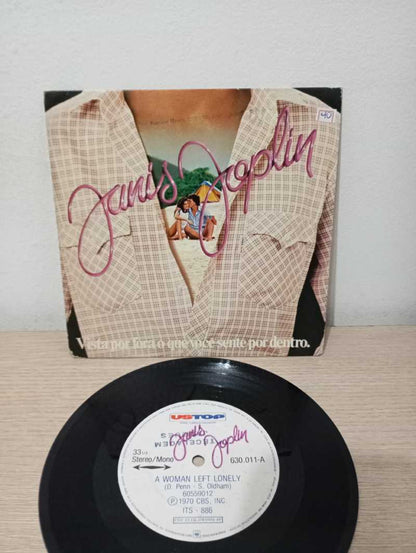 Compacto Vinil Janis Joplin Woman Left Me And Bobby McGee