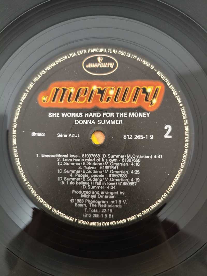 Lp Vinil Donna Summer She Works Hard For The Money C Encarte