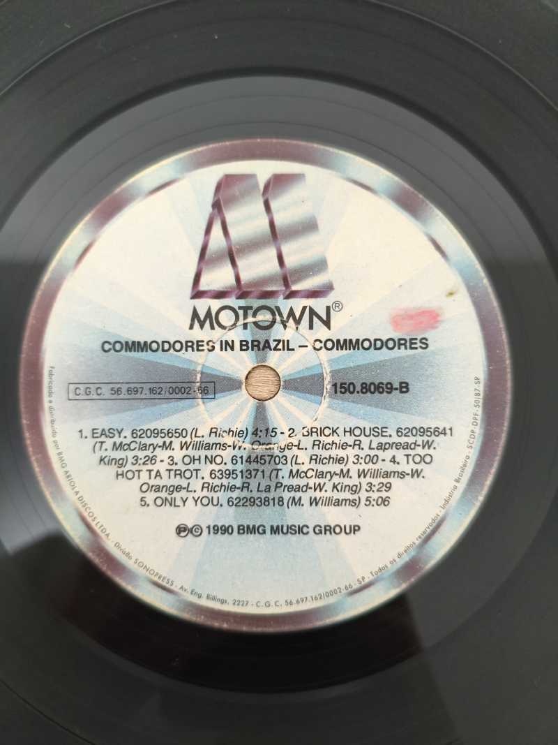 Lp Vinil Commodores In Brazil