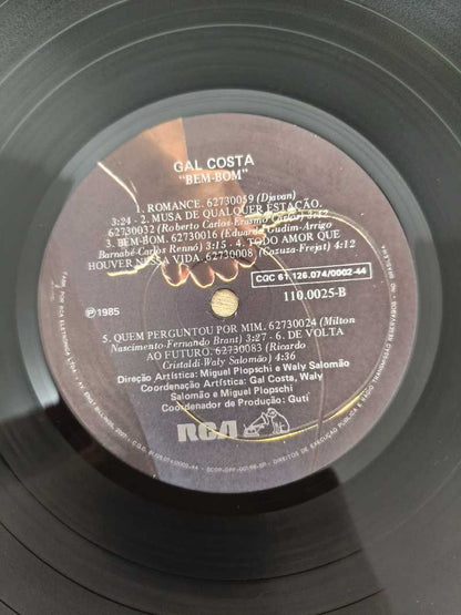 Lp Vinil Gal Costa Bem Bom Capa Dupla