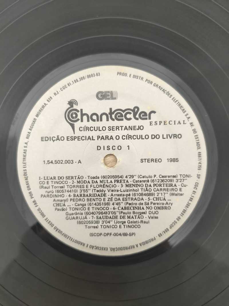 Lp Vinil Círculo Sertanejo Duplo