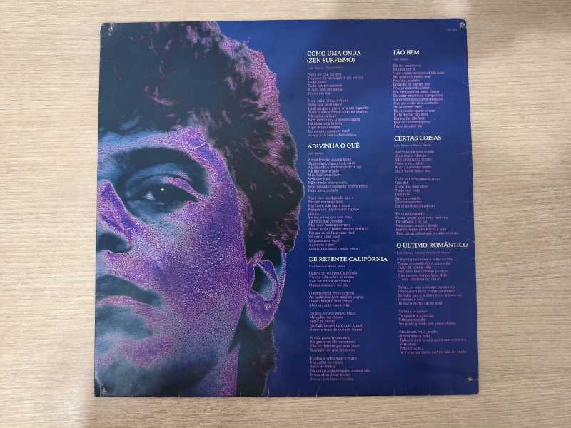 Lp Vinil Lulu Santos Último Romântico Com Encarte