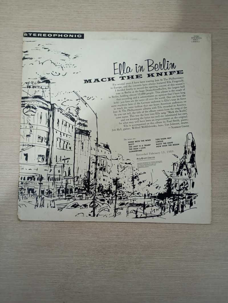Lp Vinil Ella Fitzgerald Mack The Knife - Ella In Berlin