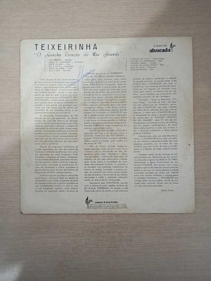 Lp Vinil Teixeirinha O Gaúcho Coração do Rio Grande