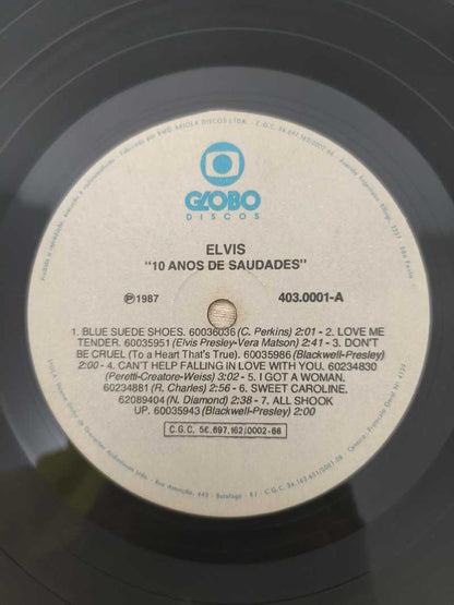 Lp Vinil Elvis Presley 10 Anos de Saudades