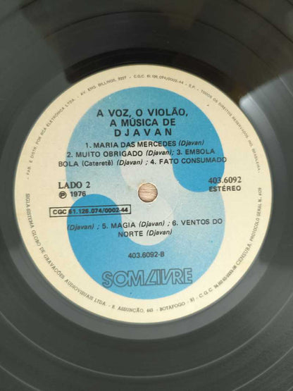 Lp Vinil Djavan A Voz O Violão A Música de