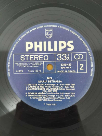 Lp Vinil Maria Bethânia Mel Com Encarte